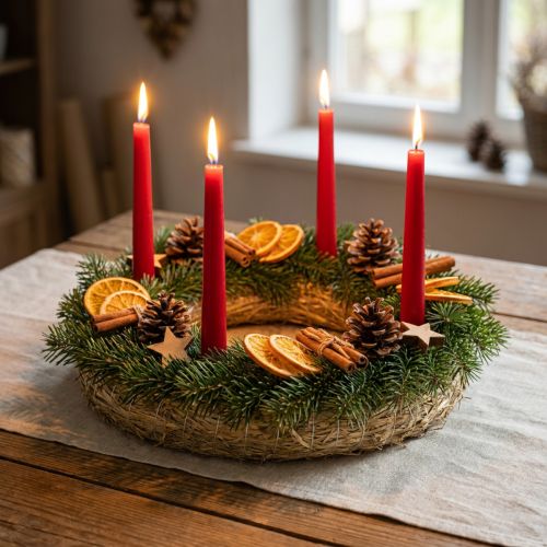 Couronne de paille, base de 35 cm, lot de 2, couronne de porte, couronne de l'Avent | Floristik24.be