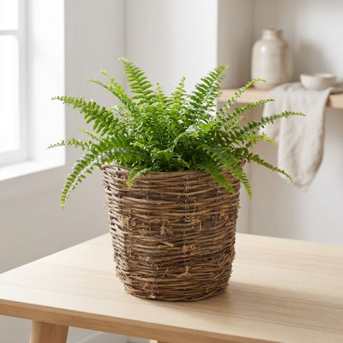 Panier décoratif en forme de vigne, idéal pour les pots de fleurs et la décoration de table. | Floristik24.be
