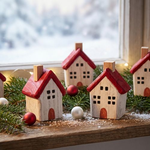 Maison de Noël en bois