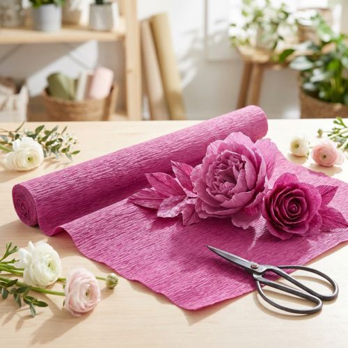Papier crêpe fleuriste magenta