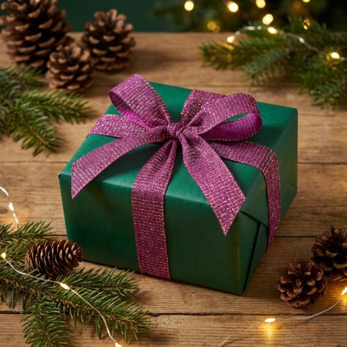 Ruban de Noël avec fils dorés, ruban cadeau Erika 25 mm 20 m | Floristik24.be