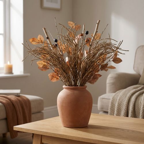 Herbe buisson marron artificiel sec décoration automne décoration 48cm | Floristik24.be