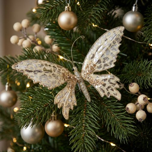 Papillon à pincer, décoration d'arbre, Avent, décoration de mariage, clip de décoration L16cm W13cm | Floristik24.be