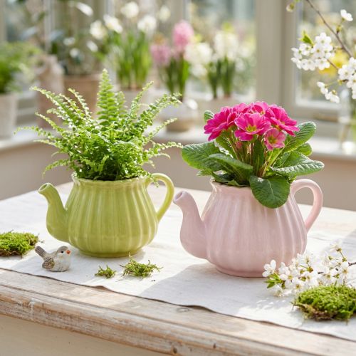 Jardinière théière décorative