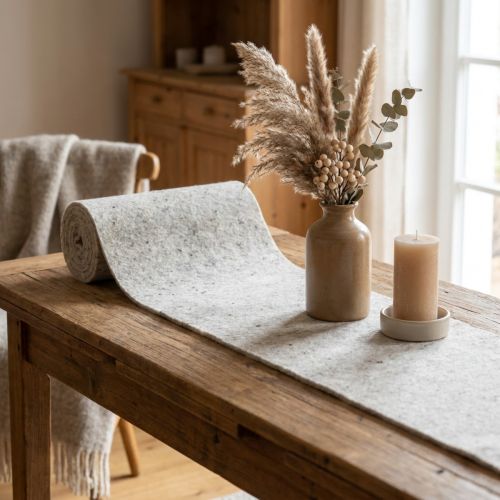 Ruban feutre gris 15cm 5m | Floristik24.be