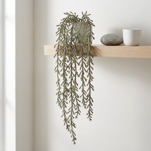 Vrille succulente suspendue verte, bronze métallique 114cm | Floristik24.be