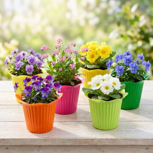 Pot de fleur en plastique Ø6,5cm 25 pcs | Floristik24.be