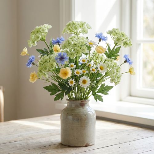 Aneth artificiel blanc 49cm 6 pcs | Floristik24.be