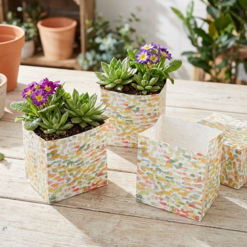 Sac cadeau sac à plantes sac cadeau à motifs 10,5 cm 8 pcs | Floristik24.be