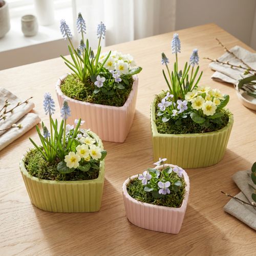 Coeurs décoratifs en céramique