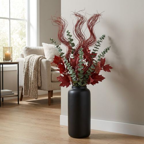 Article Branche décorative séchée de saule tortueux pour la création florale et la décoration intérieure, 80 cm, 70 g