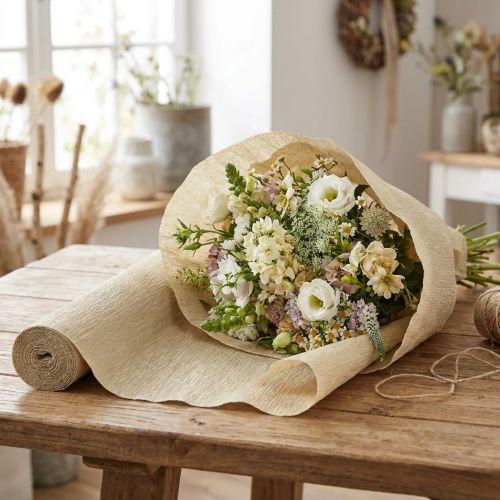Papier crêpe fleuriste nature
