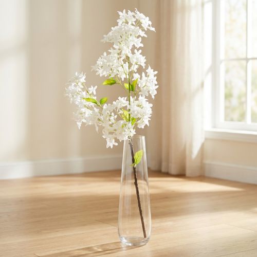 Branche de lilas artificielle Fleurs blanches L95cm | Floristik24.be