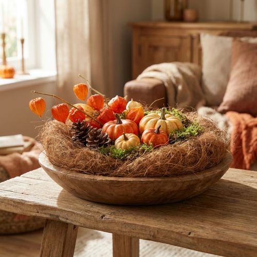 Matériau de remplissage pour compositions florales, fibres décoratives, fibre de palmier de Palmyre, pot de 1 kg | Floristik24.be