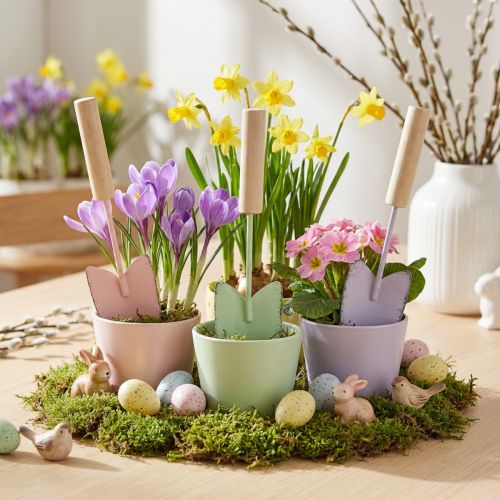 Pelles décoratives couleurs assorties 14cm 9pcs | Floristik24.be