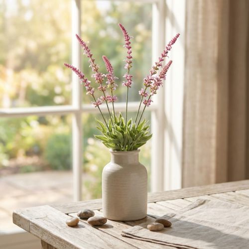 Fleurs artificielles, décoration lavande, bouquet de lavande violet 45cm 3 pcs | Floristik24.be