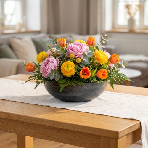 Bol décoratif rond socle à agencer en plastique Ø29,5cm | Floristik24.be
