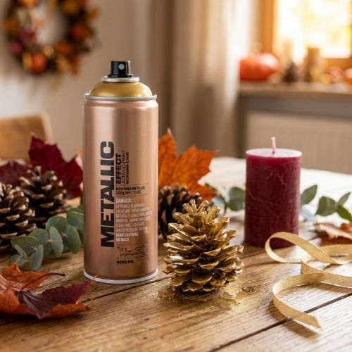 Spray de peinture Gold Gold Spray Paint Peinture acrylique effet métallisé 400 ml | Floristik24.be
