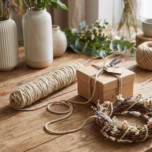 Fil de mèche cordon laine cordon feutre cordon feutre beige L55cm | Floristik24.be