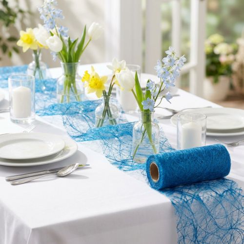 Polaire 8cm 25m bleu clair | Floristik24.be