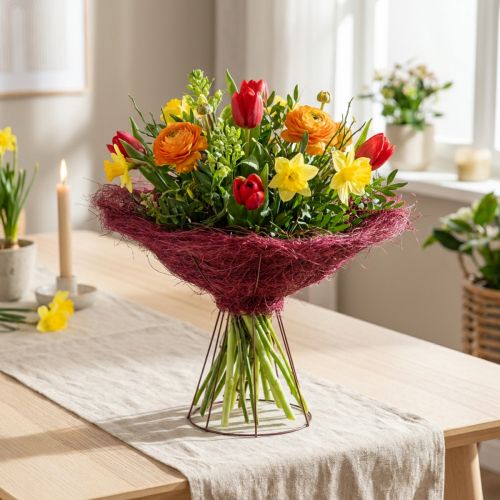 Article Collier pour bouquet, accessoire floral pour compositions florales créatives, 20 cm, lot de 8