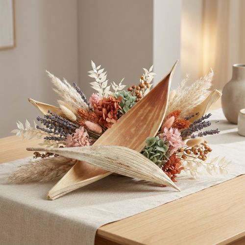 Article Coques de noix de coco, feuilles de coco blanchies, 22-42 cm, 25 pièces