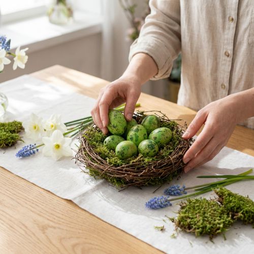 Article Œufs de caille verts de 3 cm, 50 pièces