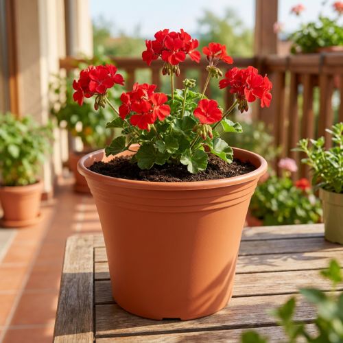 Pot « Irys » plastique terre cuite Ø19cm H16cm 1 pce | Floristik24.be