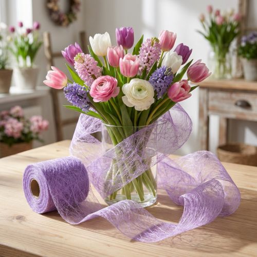 Polaire 8cm 25m lilas | Floristik24.be