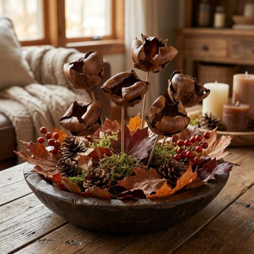 Fleur naturelle, coupe de palmier sur tige naturelle 25 pièces | Floristik24.be