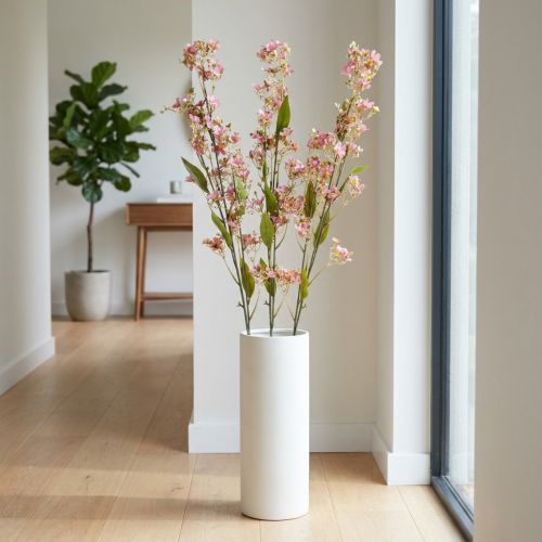 Branche décorative avec fleurs Branche Daphné rose artificielle 110cm 3pcs | Floristik24.be