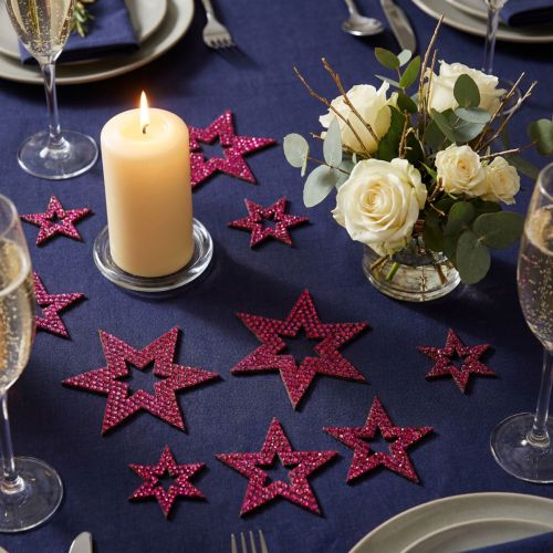 Décoration à disperser étoile violet 3-5cm 48 pcs | Floristik24.be