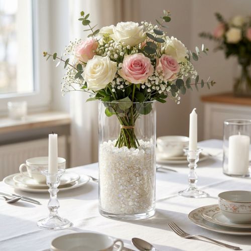 Article Pierres de verre 2 mm - 4 mm, nacre 2 kg