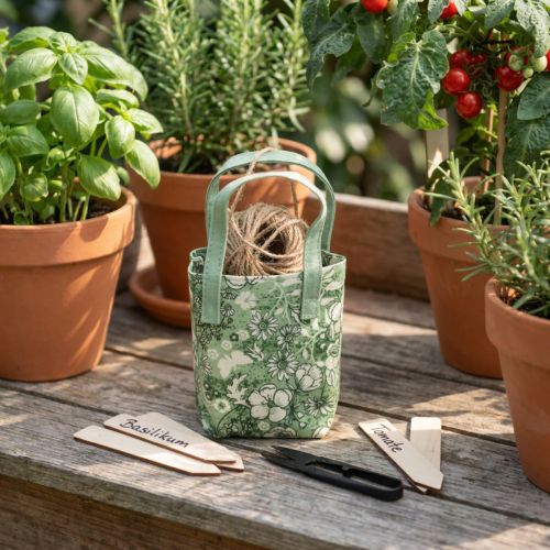 Ensemble d'ustensiles de jardin, fil de jute, ciseaux, piquet de plante | Floristik24.be