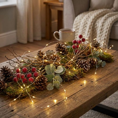 Minuterie lumineuse à batterie Twinkle 140cm 160 Micro LED | Floristik24.be