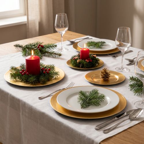 Petites assiettes décoratives rondes et brillantes, 17 cm, lot de 6 | Floristik24.be