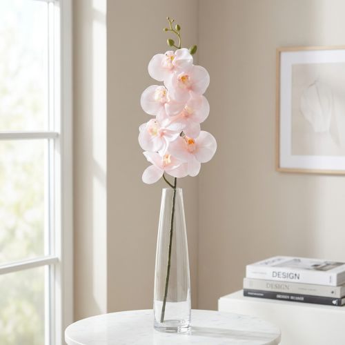 Orchidée artificielle Phalaenopsis rose Real Touch 83cm | Floristik24.be