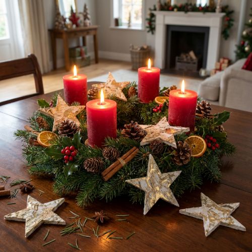 Étoile décorative en écorce de bouleau étoiles de bouleau naturel, doré 6,5 cm 30 pcs | Floristik24.be
