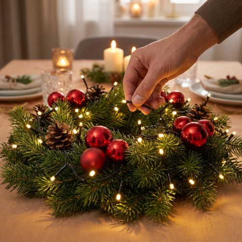 Guirlande lumineuse riz LED 120 9m blanc chaud | Floristik24.be