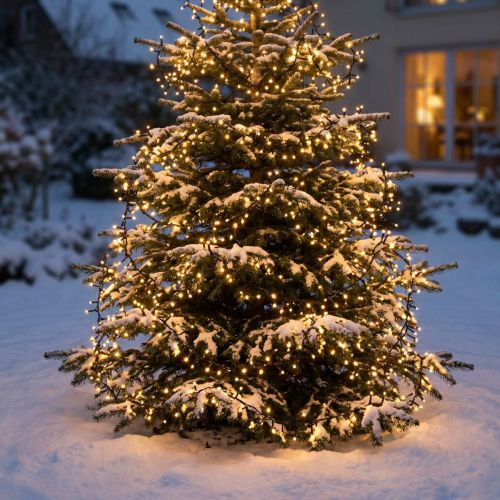 Guirlande lumineuse à riz LED blanc chaud pour l'extérieur 720er 54m | Floristik24.be