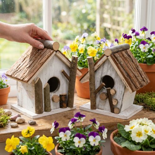 Nichoir décoratif nichoir pour décorer la nature 14,5 2 pcs | Floristik24.be