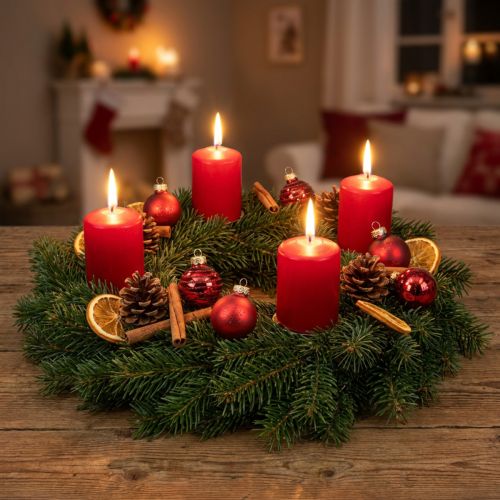 Mini boules de Noël mélange rouge verre véritable Ø3cm 9 pcs | Floristik24.be