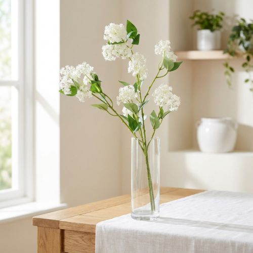 Branche Lantana Artificielle Blanc 80cm | Floristik24.be