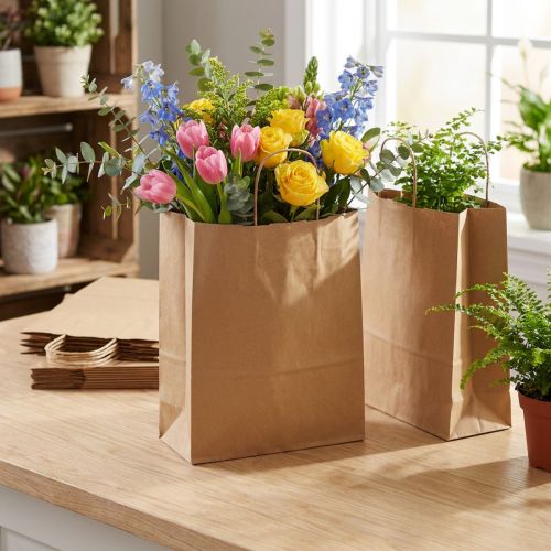 Sacs en papier sacs en papier sacs cadeaux 33,5x14cm 50 pcs | Floristik24.be