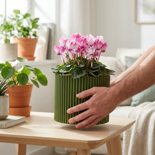 Cache-pot en papier vert foncé Ø19cm H14cm 3 pcs | Floristik24.be