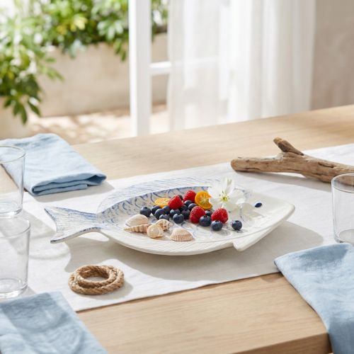 Assiette décorative poisson en