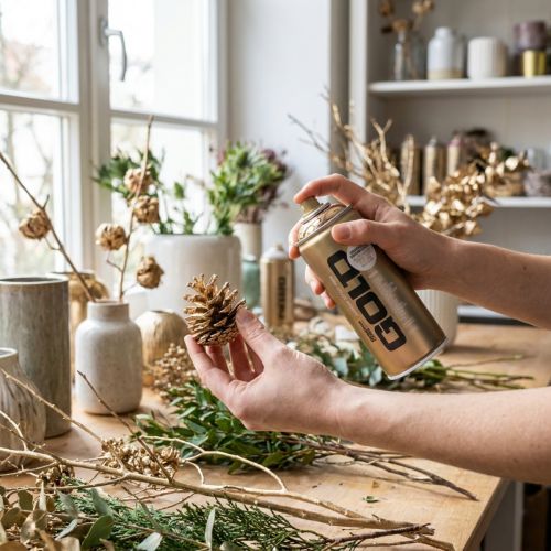 Article Peinture aérosol effet chrome cuivré pour projets créatifs Montana Cans 400 ml