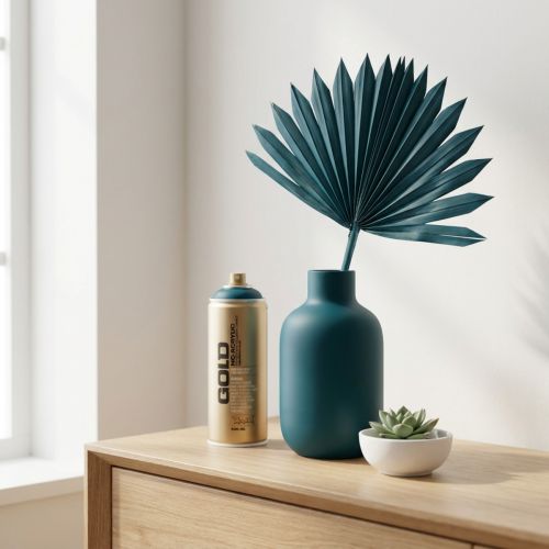 Spray Peinture Spray Essence Montana Or Bleu Mat 400ml | Floristik24.be