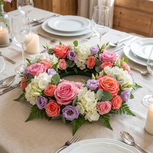 Anneau mousse floral vert Ø30cm 4 pcs | Floristik24.be