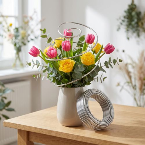 Fil d'aluminium 5mm 1kg argent | Floristik24.be